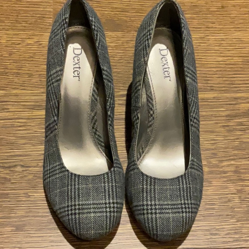Dexter Black Plaid Wedges